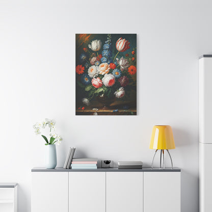Midnight Bloom Still Life Wall Art & Canvas Print
