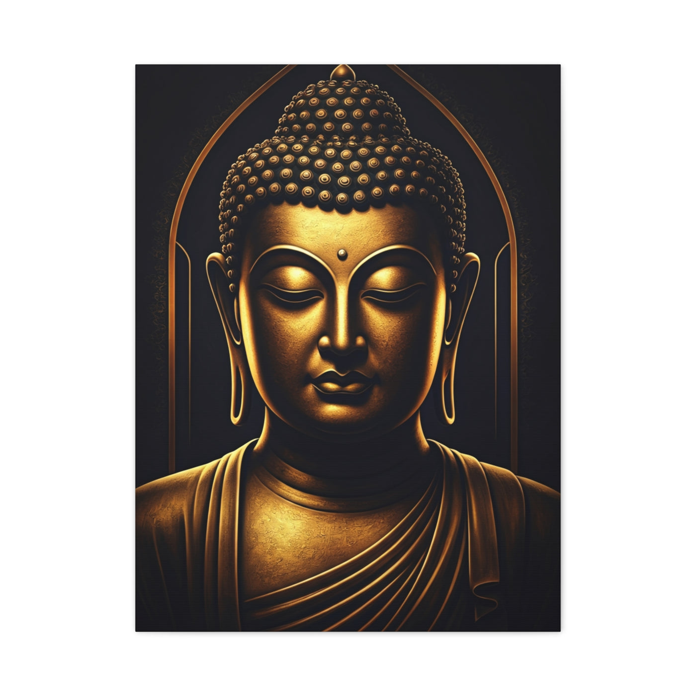 Sacred Circle Buddha Portrait Wall Art & Canvas Prints