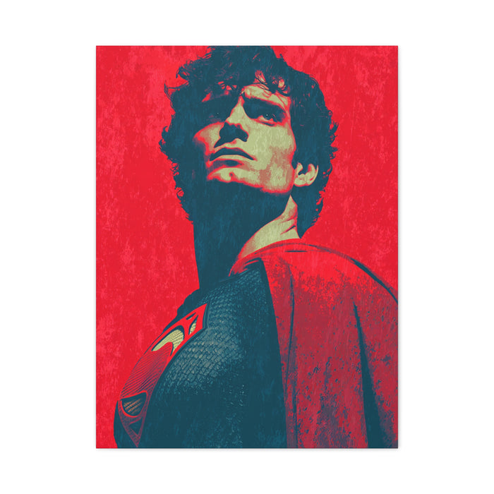 Man of Steel Superman Pop Art Movie Poster Wall Art & Canvas Print