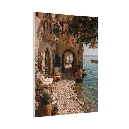 Amalfi Coastal Archway Wall Art & Canvas Print