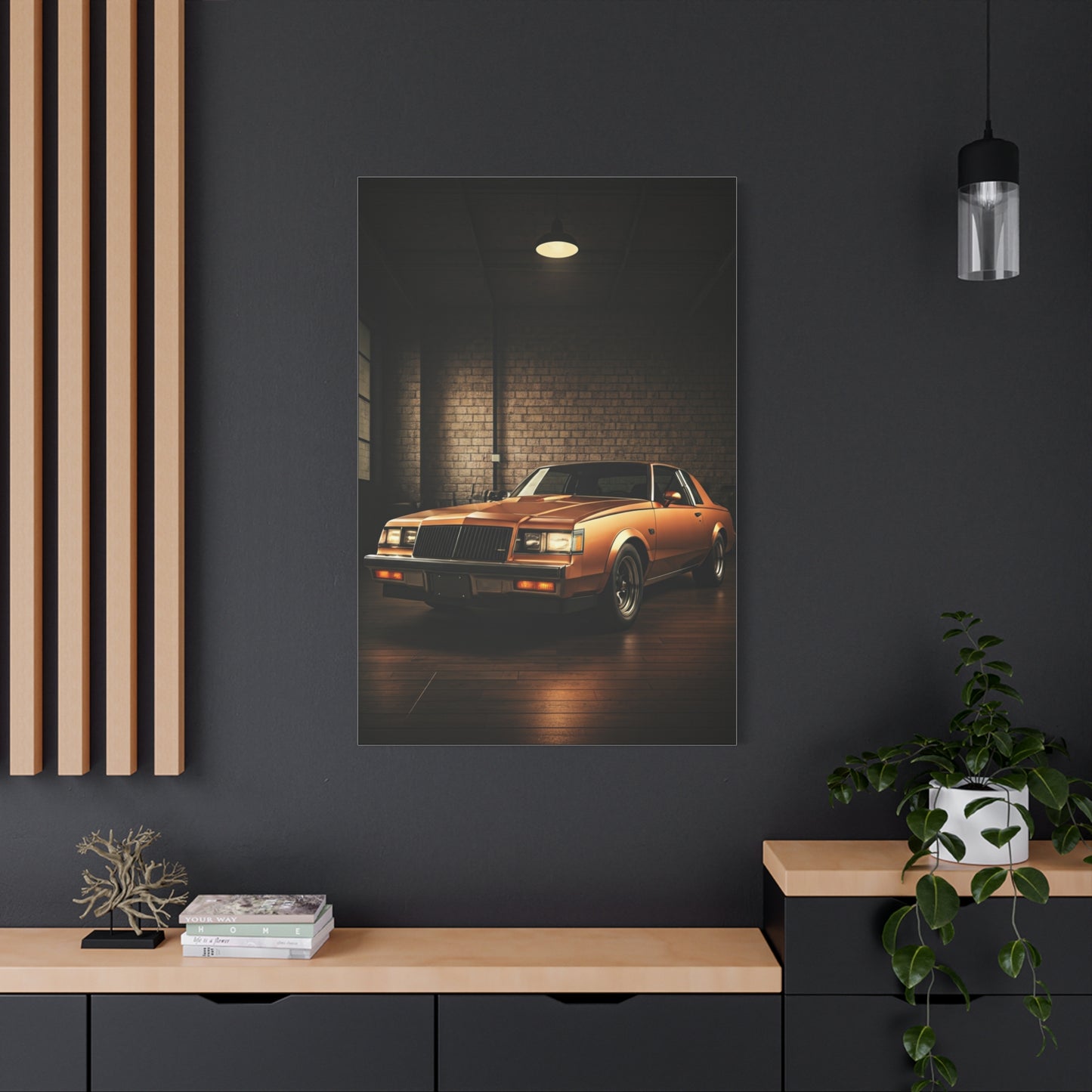 Classic Buick Regal Coupe in Heritage Garage Wall Art & Canvas