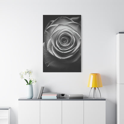 Monochrome Daisy Center Detail Wall Art & Canvas Prints