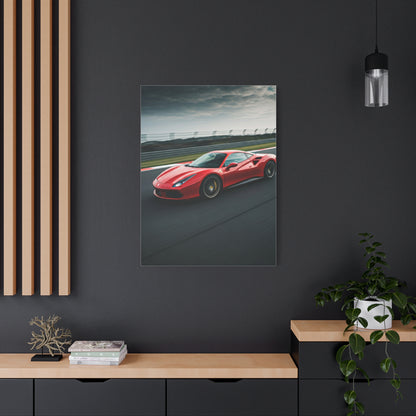 Ferrari 488 GTB Racing Line Precision Wall Art & Canvas Prints