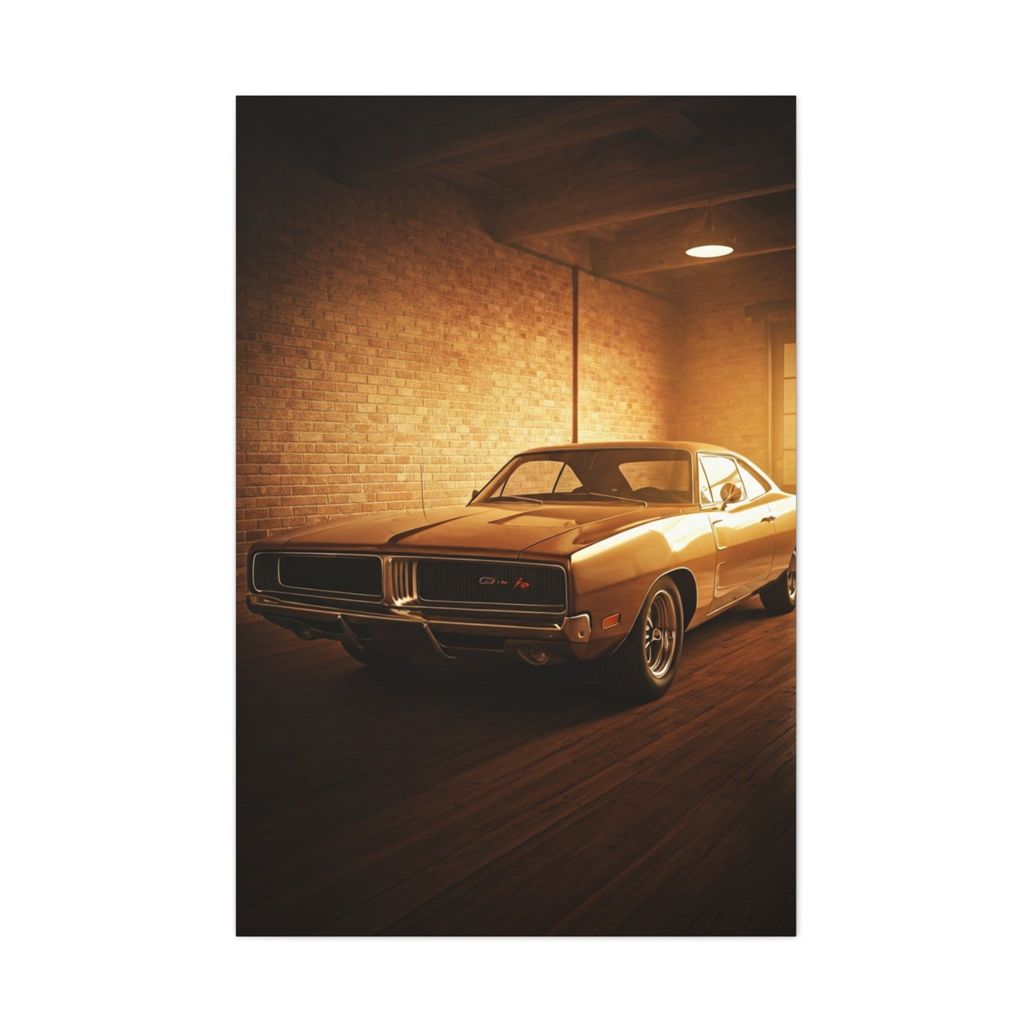 Dodge Charger R/T Restoration Garage Wall Art & Canvas Prints