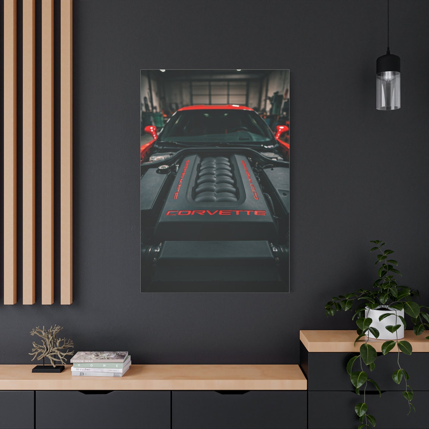 Chevrolet Corvette C6 Engine Bay Performance Detail Wall Art & Canvas Prints