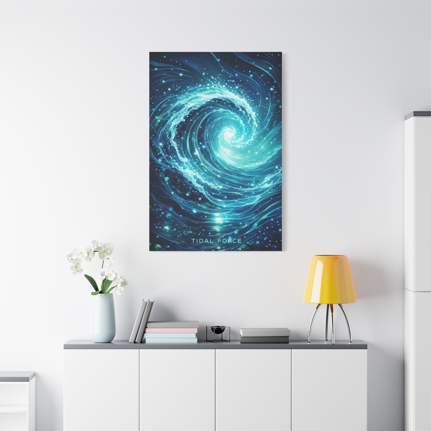Tidal Force Abstract Ocean Wall Art & Canvas Print