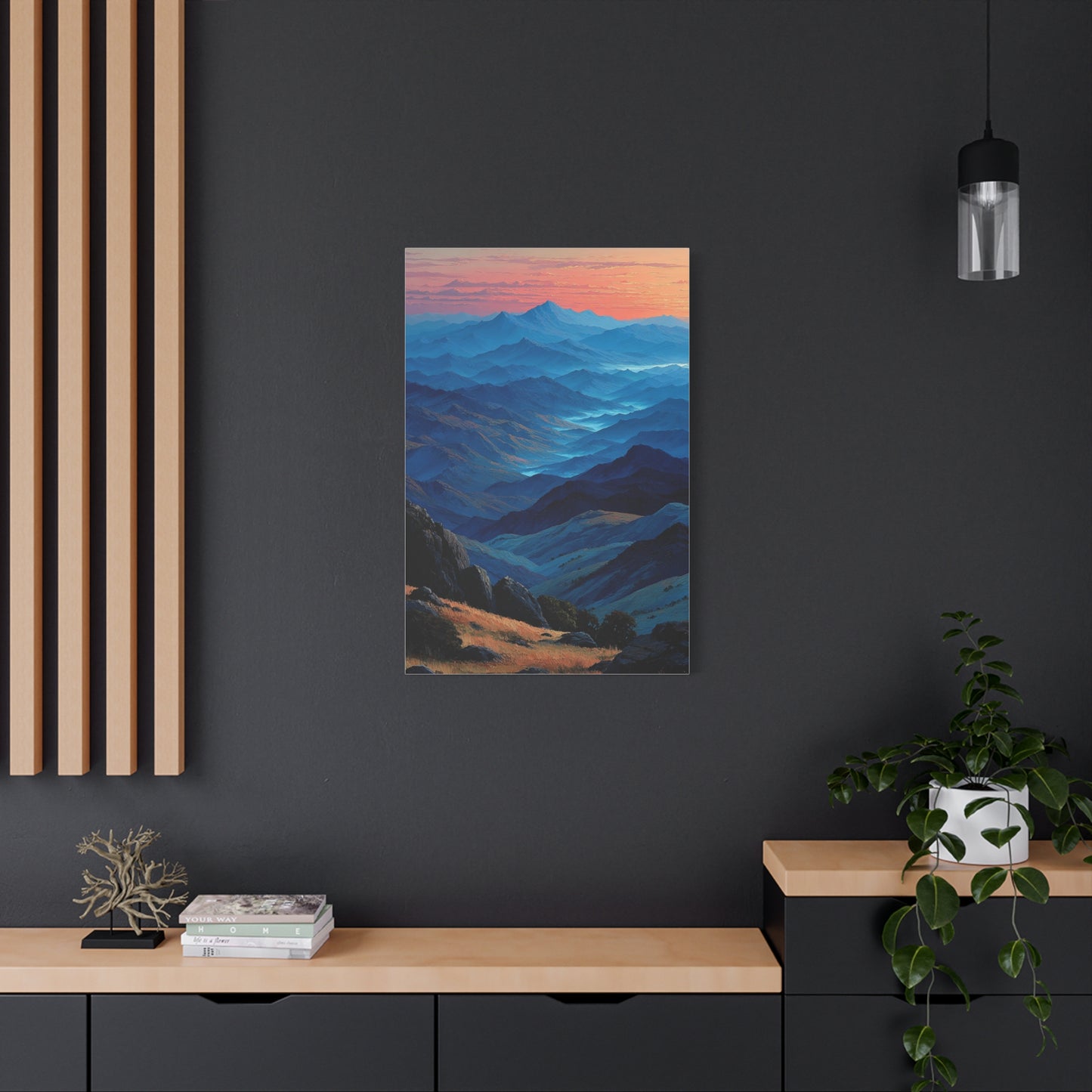 Blue Ridge Dawn Mountain Layers Wall Art & Canvas Print