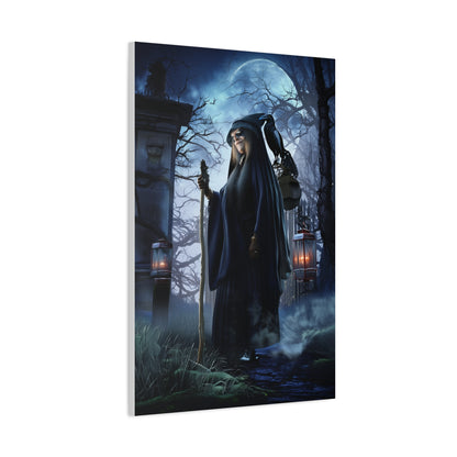Witch with Raven Dark Fantasy Wall Art & Canvas Print