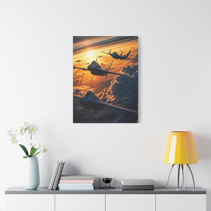 Golden Cloud Armada Flight Wall Art & Canvas Prints
