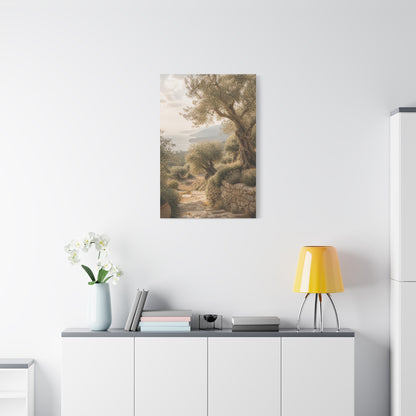 Olive Grove Coastal Serenity Wall Art & Canvas Print