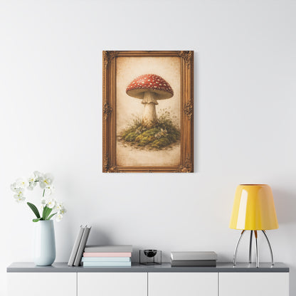 Antique Gold-Framed Amanita Portrait Wall Art & Canvas Print