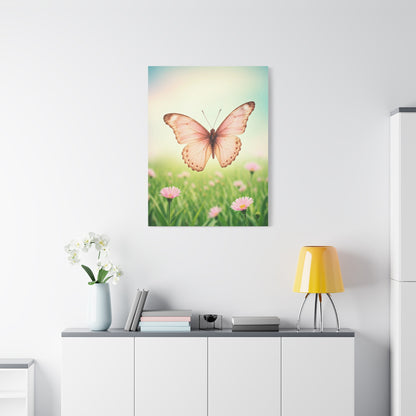 Blush Meadow Butterfly Elegance Wall Art & Canvas Prints