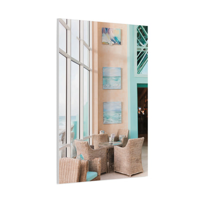 Coastal Resort Lounge Ocean Horizon Wall Art & Canvas Print