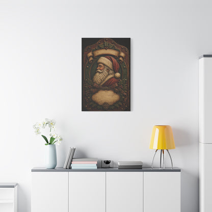Heirloom Santa Wooden Plaque Wall Art & Canvas Print