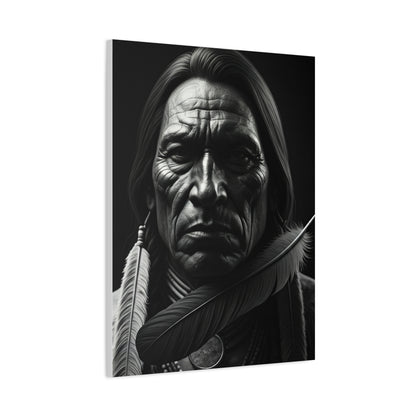 Weathered Resolve Black & White Portrait Wall Art & Canvas Prints