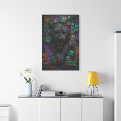 Wild Panther Graffiti Fusion Street Wall Art & Canvas Print