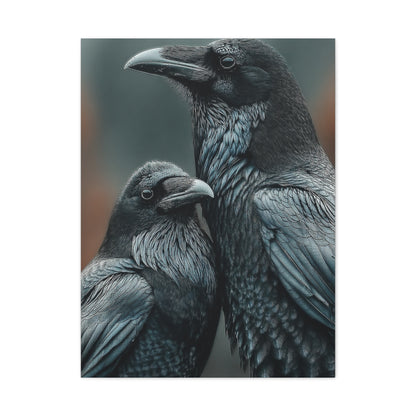Raven and Crow Portrait – Shadow Companions Wall Art & Canvas Print