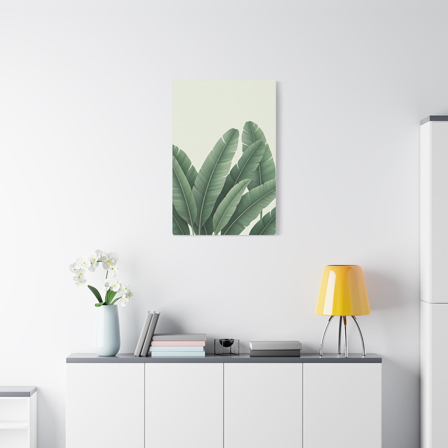 Tropical Banana Leaves Minimal Botanical Wall Art & Canvas Prints