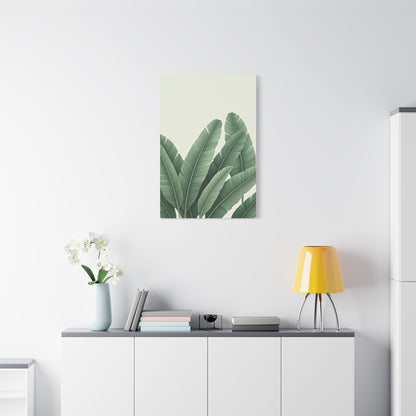 Tropical Banana Leaves Minimal Botanical Wall Art & Canvas Prints