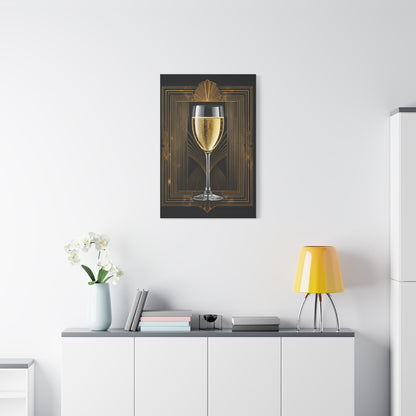 Champagne Celebration Art Deco Wall Art & Canvas Prints