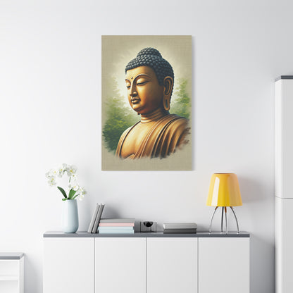 Peaceful Buddha Side Profile Wall Art & Canvas Prints