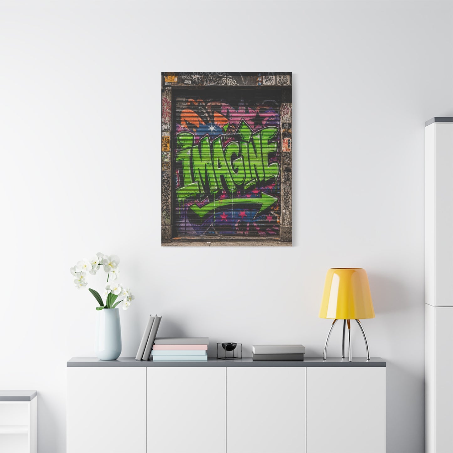 Urban Graffiti Statement Door Street Wall Art & Canvas Print