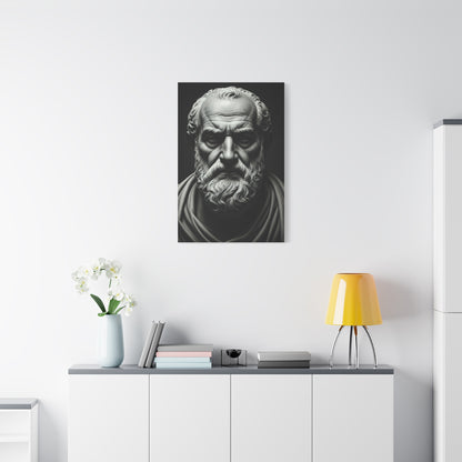 Timeless Wisdom Black & White Elder Portrait Wall Art & Canvas Prints