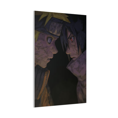 Naruto Uzumaki vs Sasuke Uchiha Final Stare Down Wall Art & Canvas Print