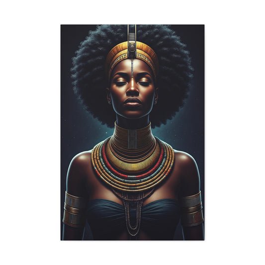 Regal African Queen Serenity Wall Art & Canvas Prints
