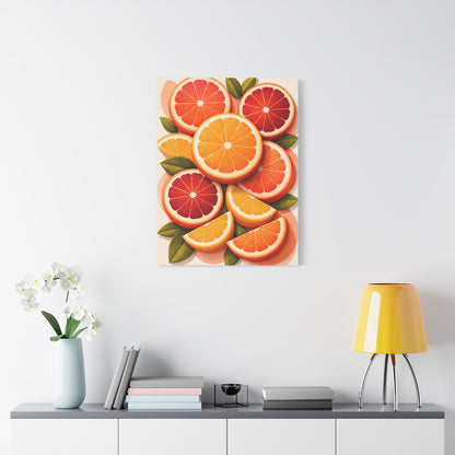 Modern Citrus Still Life Composition Wall Art & Canvas Print