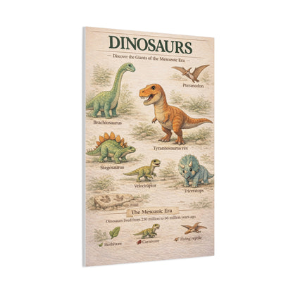 Dinosaur Discovery Museum Poster Wall Art & Canvas Print