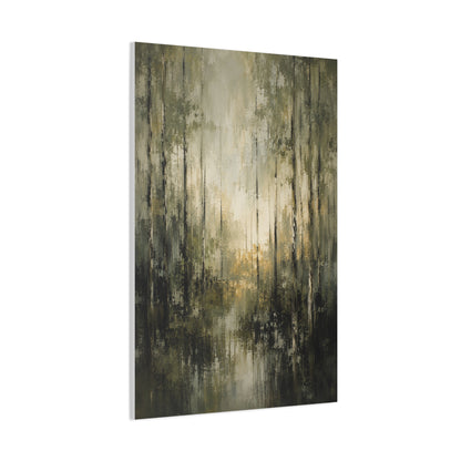 Abstract Forest Reflection Modern Trees Wall Art & Canvas Print