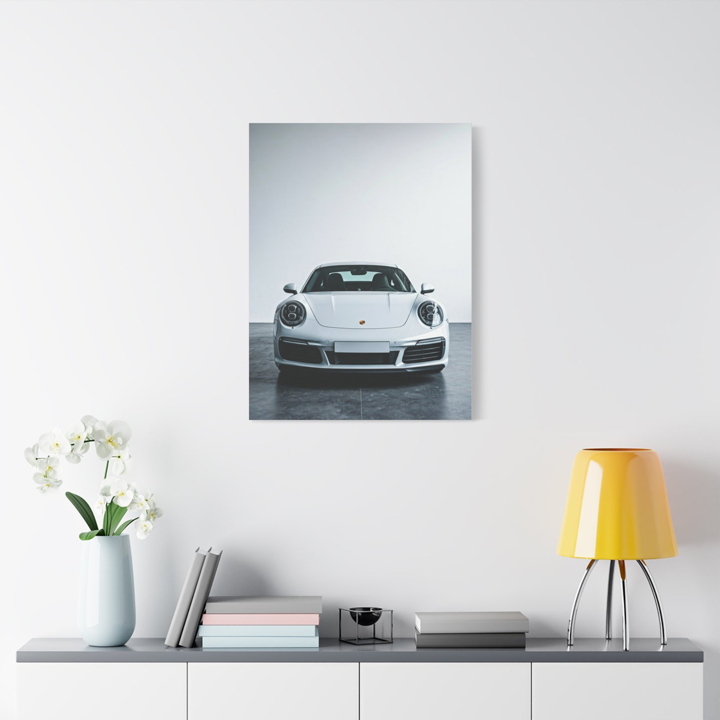 Porsche 911 Minimalist Showroom Wall Art & Canvas Prints