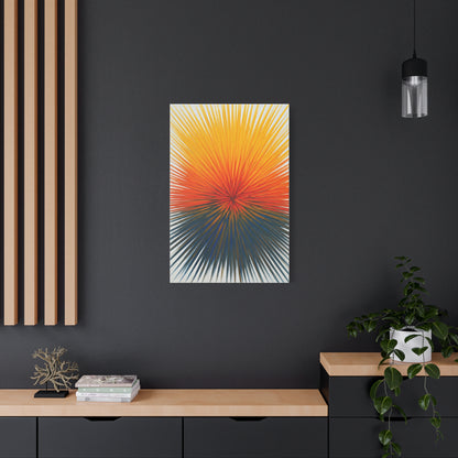 Radiant Sunburst Horizon Abstract Wall Art & Canvas Prints