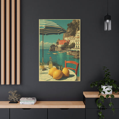 Vintage Amalfi Lemon Terrace Wall Art & Canvas Print
