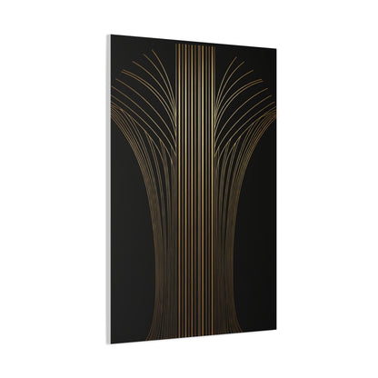 Golden Palm Rise Art Deco Wall Art & Canvas Prints