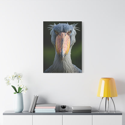 Majestic Shoebill Stork Close-Up Wall Art & Canvas Prints