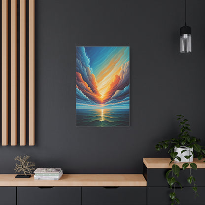 Radiant Horizon Reflection Wall Art & Canvas Print
