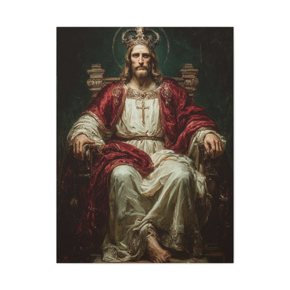 Christ the King Throne Portrait Wall Art & Canvas Print