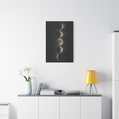 Moon Phase Minimal Celestial Wall Art & Canvas Print