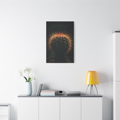 Midnight Desert Cactus Wall Art & Canvas Prints