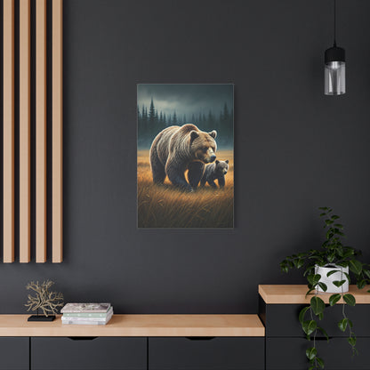 Mother and Cub Golden Meadow Wall Art & Canvas Prints