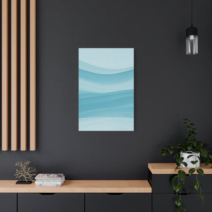 Serene Blue Wave Flow Wall Art & Canvas Prints