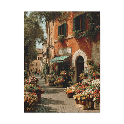 Italian Flower Market Street Wall Art & Canvas Print