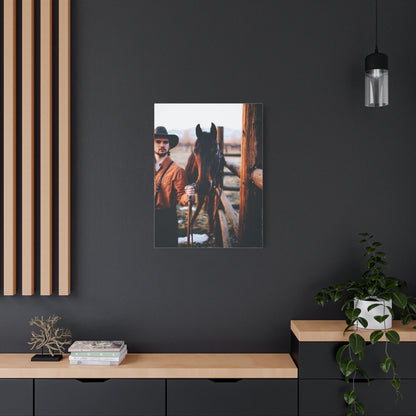 Ranch Fence Cowboy Wall Art & Canvas Print