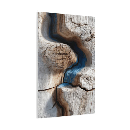 Driftwood Grain Abstract Texture Wall Art & Canvas Print