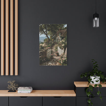 Cottage Garden Entrance Path Wall Art & Canvas Print