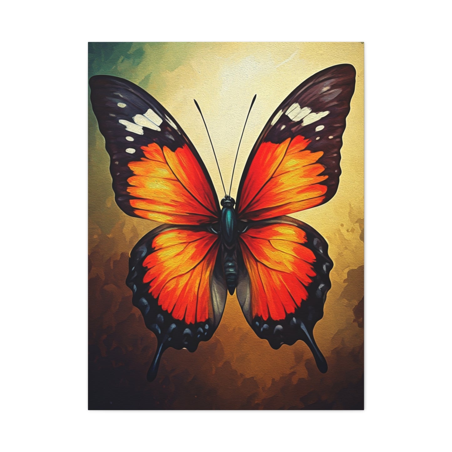 Golden Glow Butterfly Artwork Wall Art & Canvas Prints