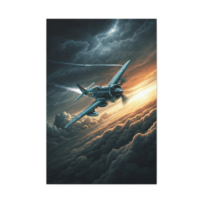 Stormbreaker Fighter Jet Through the Clouds Wall Art & Canvas Prints