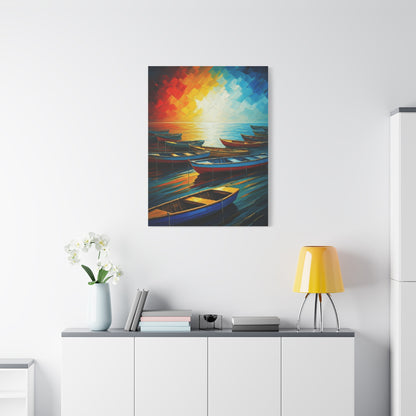 Radiant Harbor Reflections Wall Art & Canvas Print